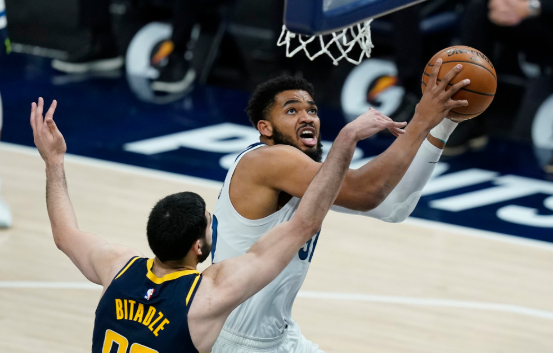 NBA-唐斯砍32+12勒维尔18分 步行者141-137战胜森林狼